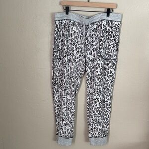 Karen Neuburger Live Laugh Lounge Jogger Pajama Lounge Pants Leopard Print XXL